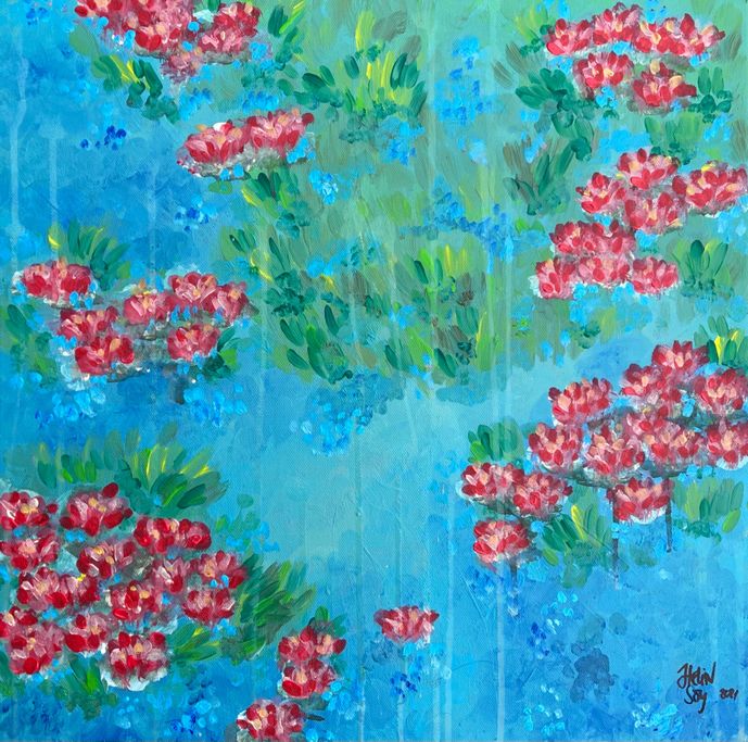 „sea roses dawn“ 2021 SOLD